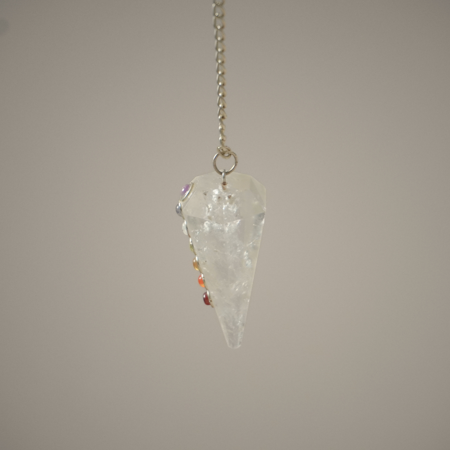 Master healer crystal, Clear Quartz Pendulum, for enhancing clarity and intention.
