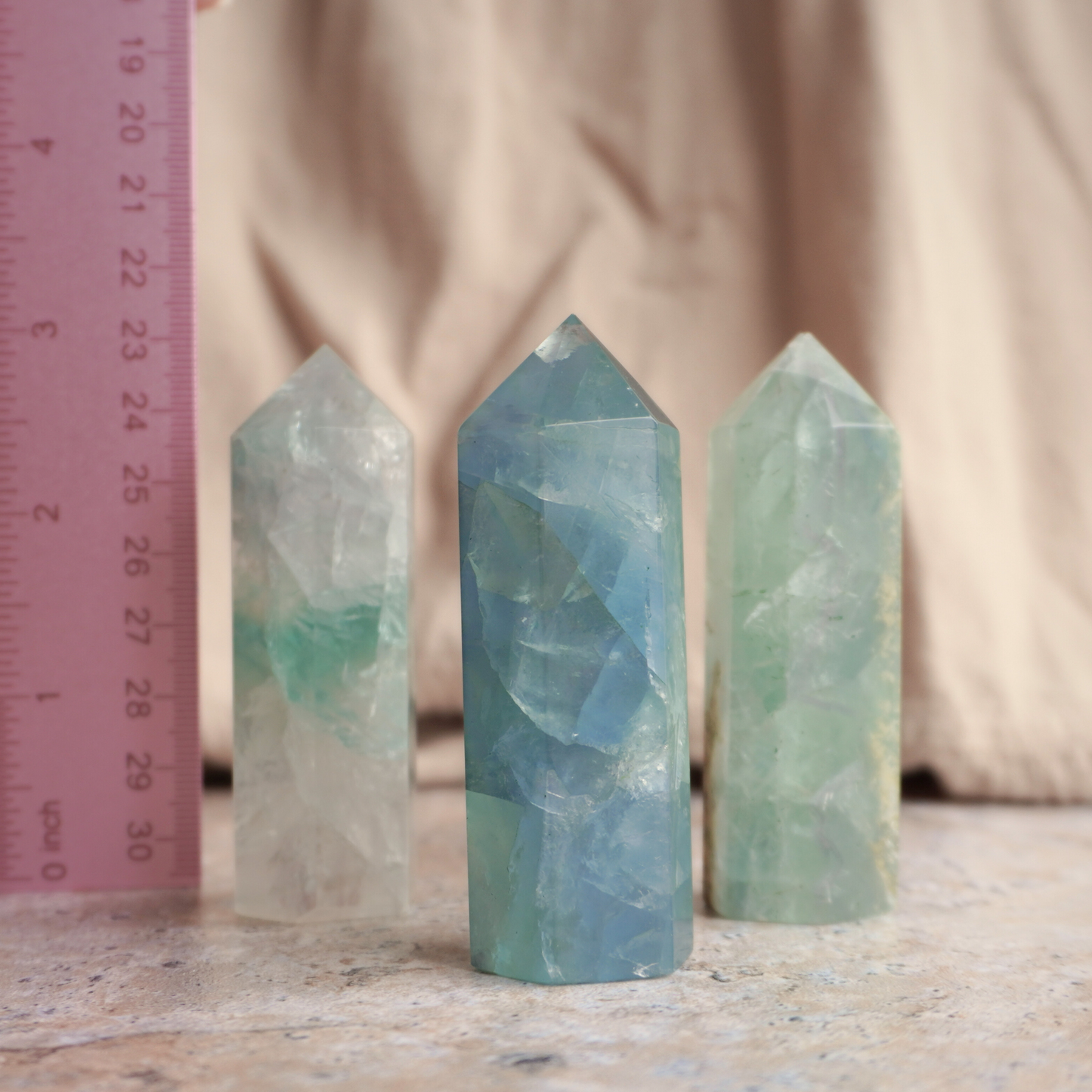 Fluorite Healing Tower for Mental Clarity, Focus & Stress Relief