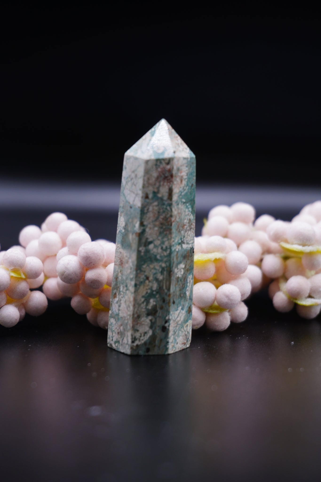 Green Flower Agate Generator: Emotional Balance and Growth