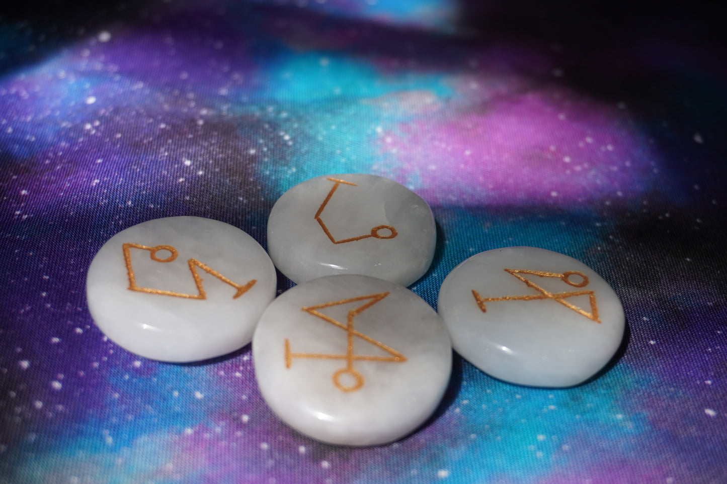 White Agate, Archangel Set (4 pieces)