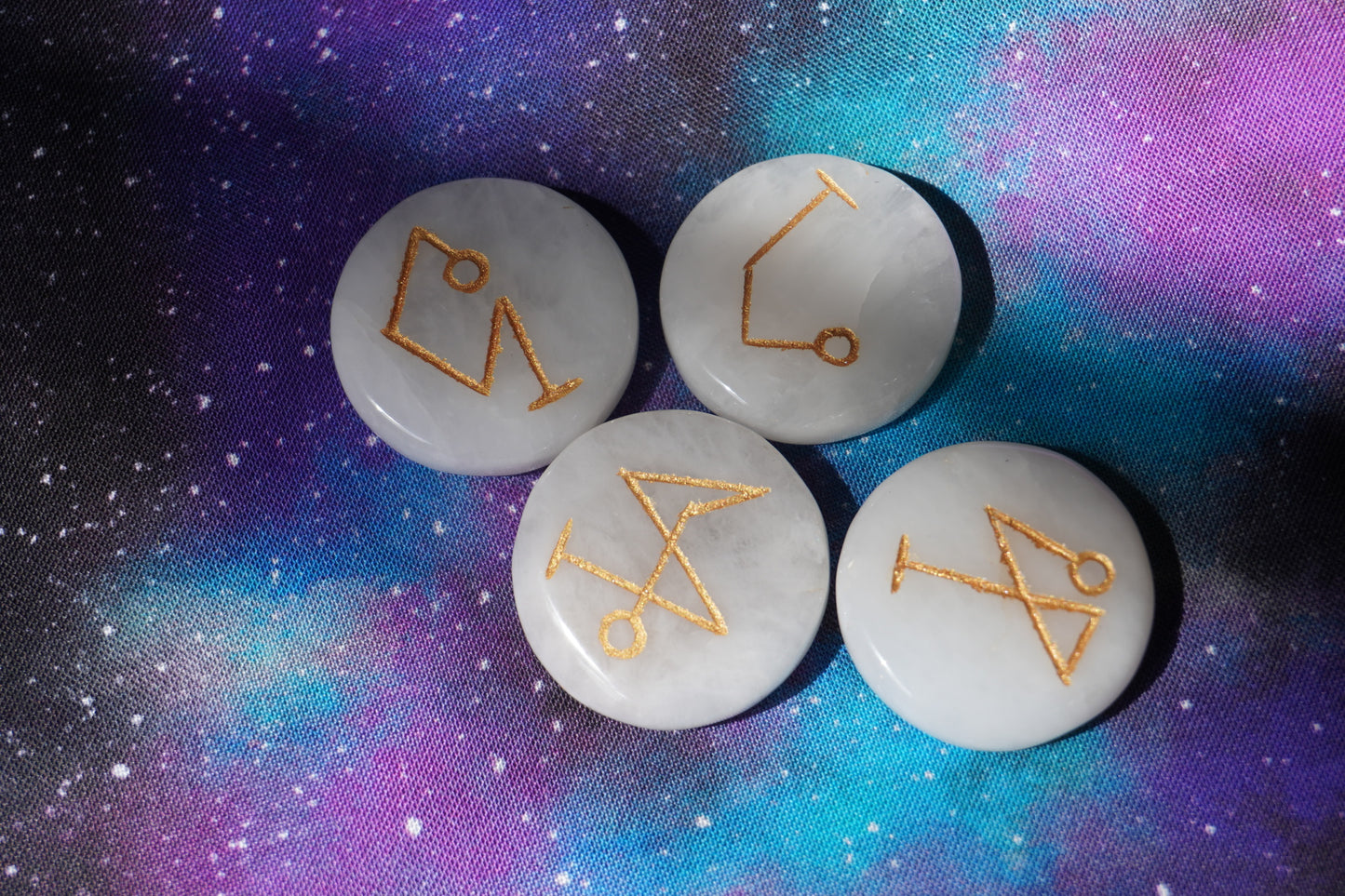 White Agate, Archangel Set (4 pieces)