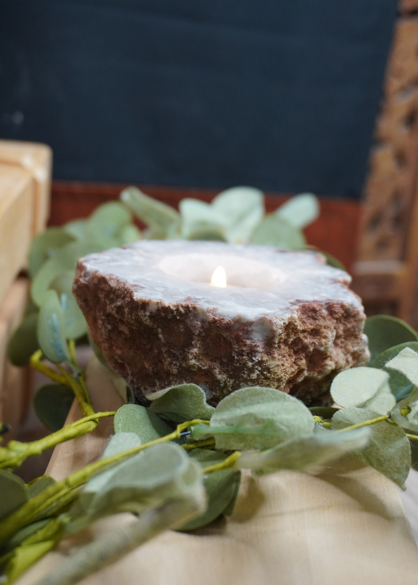 crystal candle holder