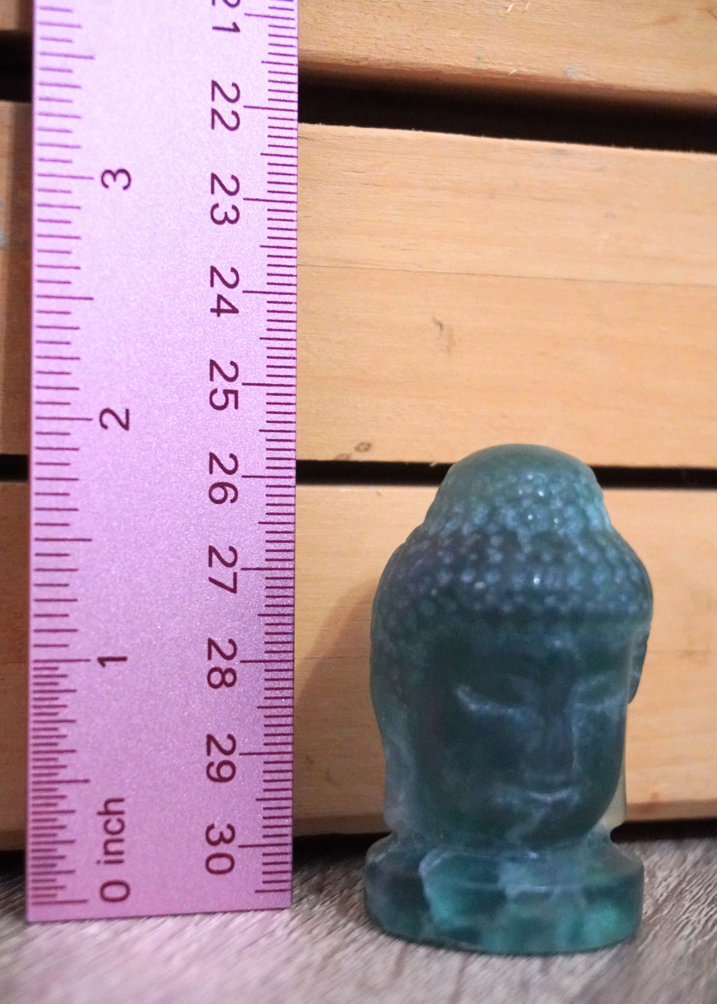 Clarifying Green Fluorite Buddha