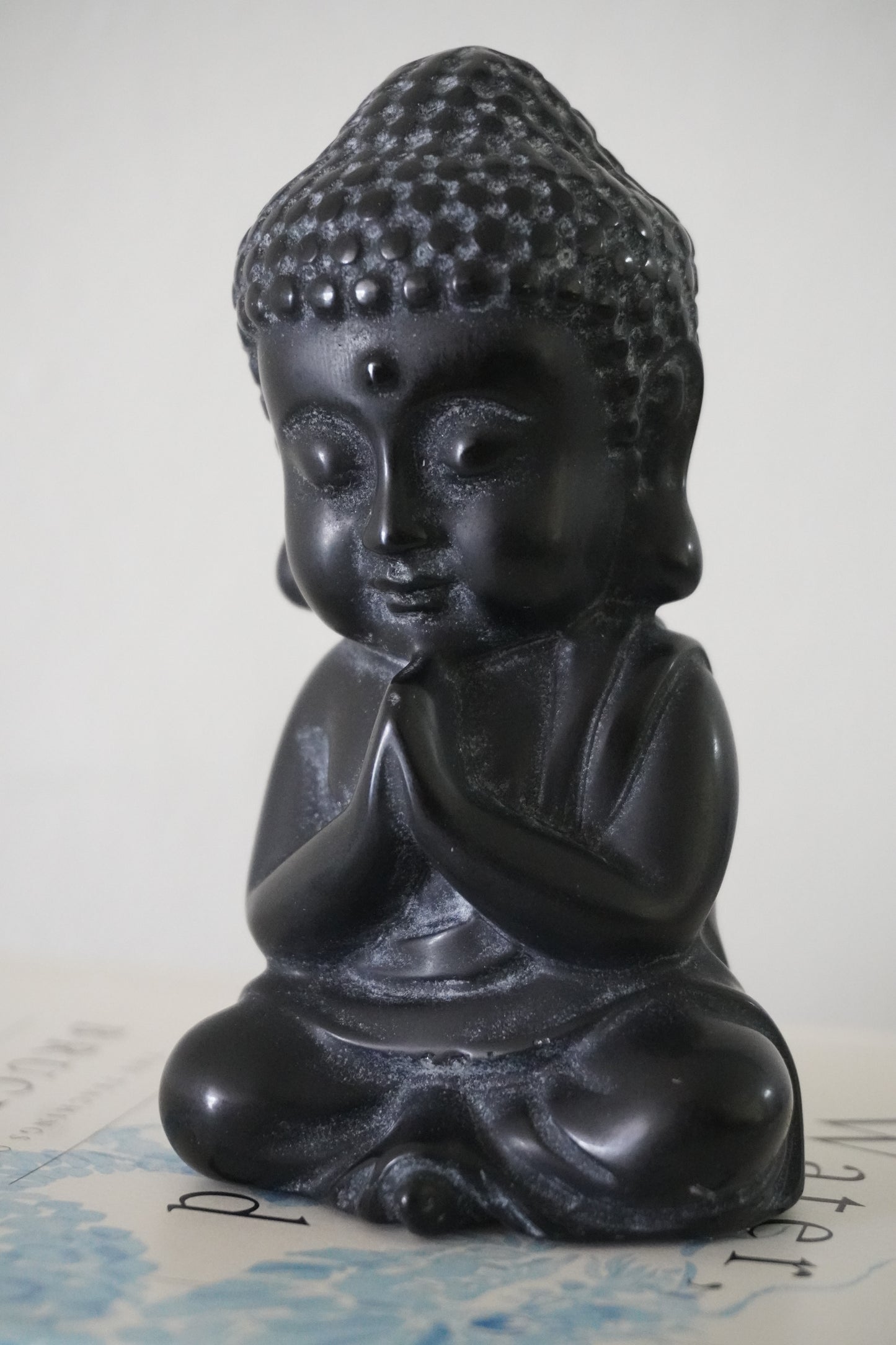 MatteZen Hand-Carved Obsidian Buddha