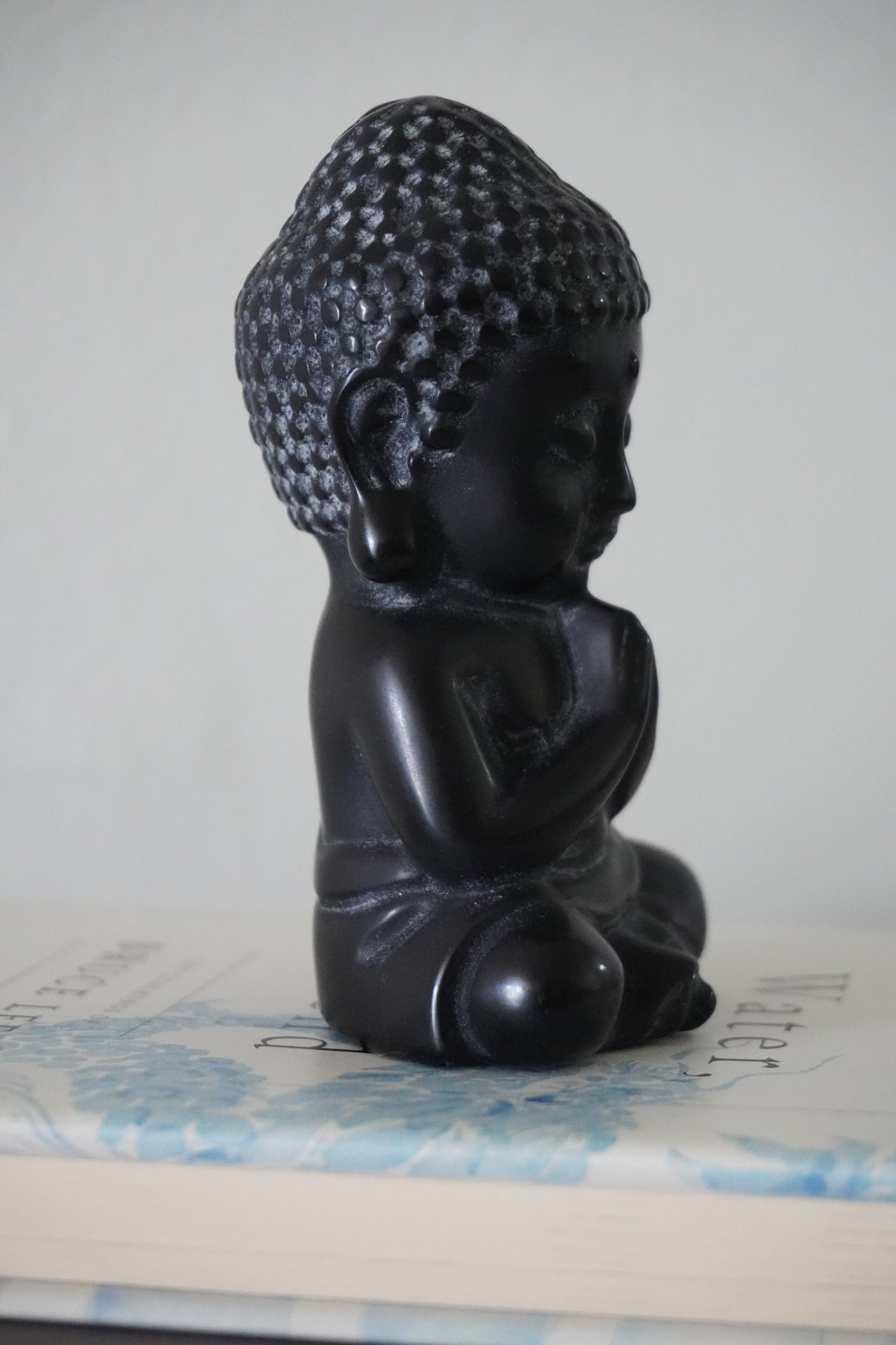 MatteZen Hand-Carved Obsidian Buddha