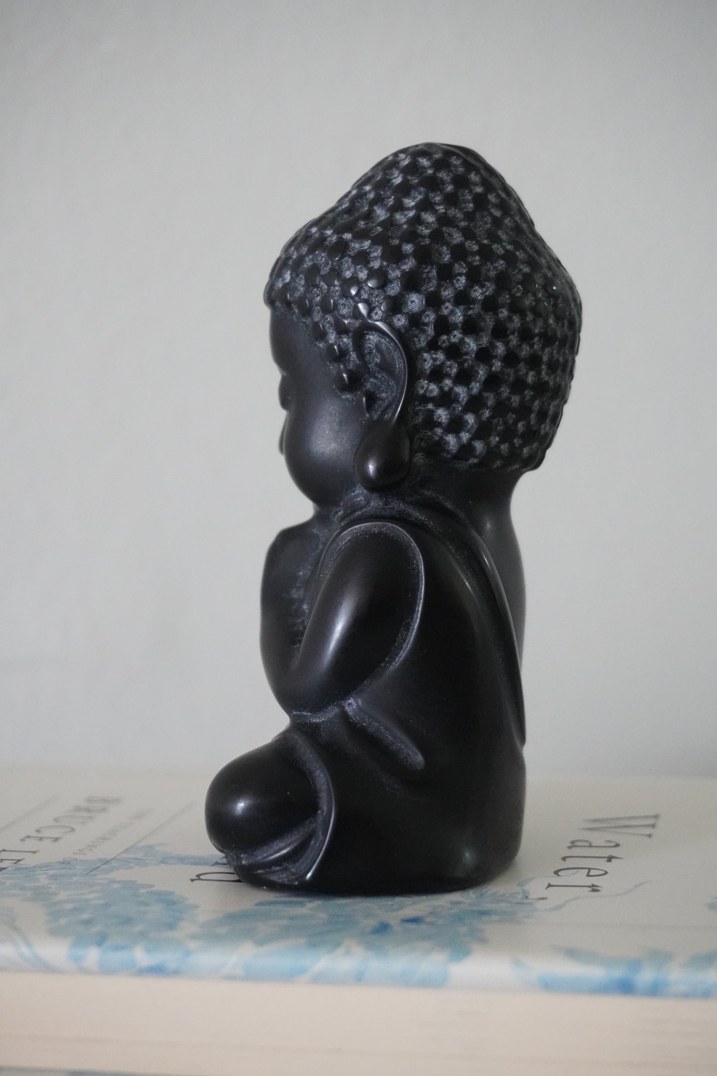 MatteZen Hand-Carved Obsidian Buddha