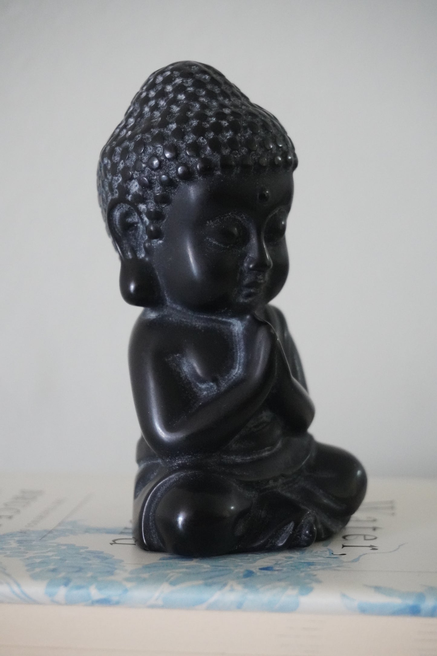 MatteZen Hand-Carved Obsidian Buddha