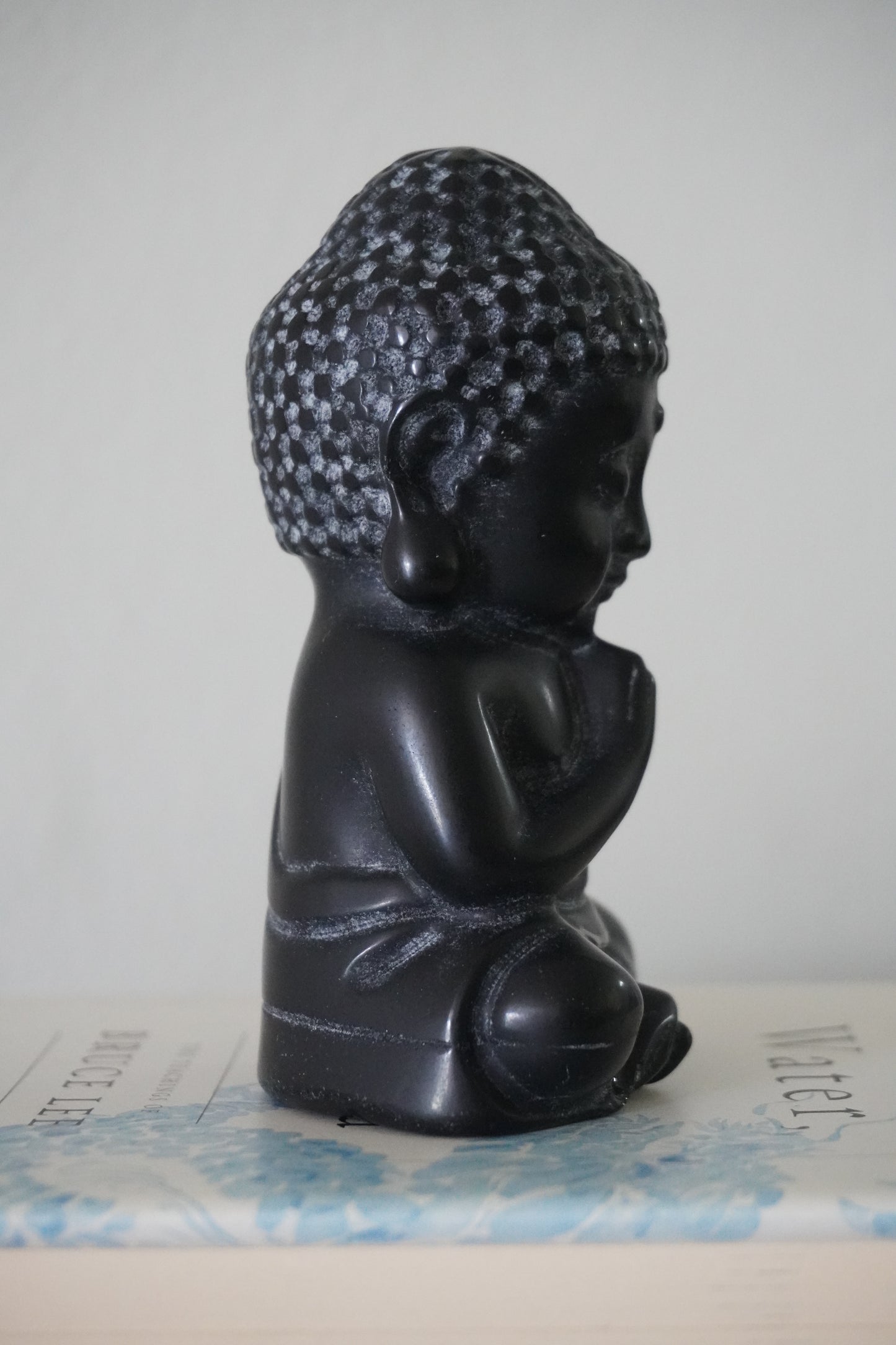 MatteZen Hand-Carved Obsidian Buddha