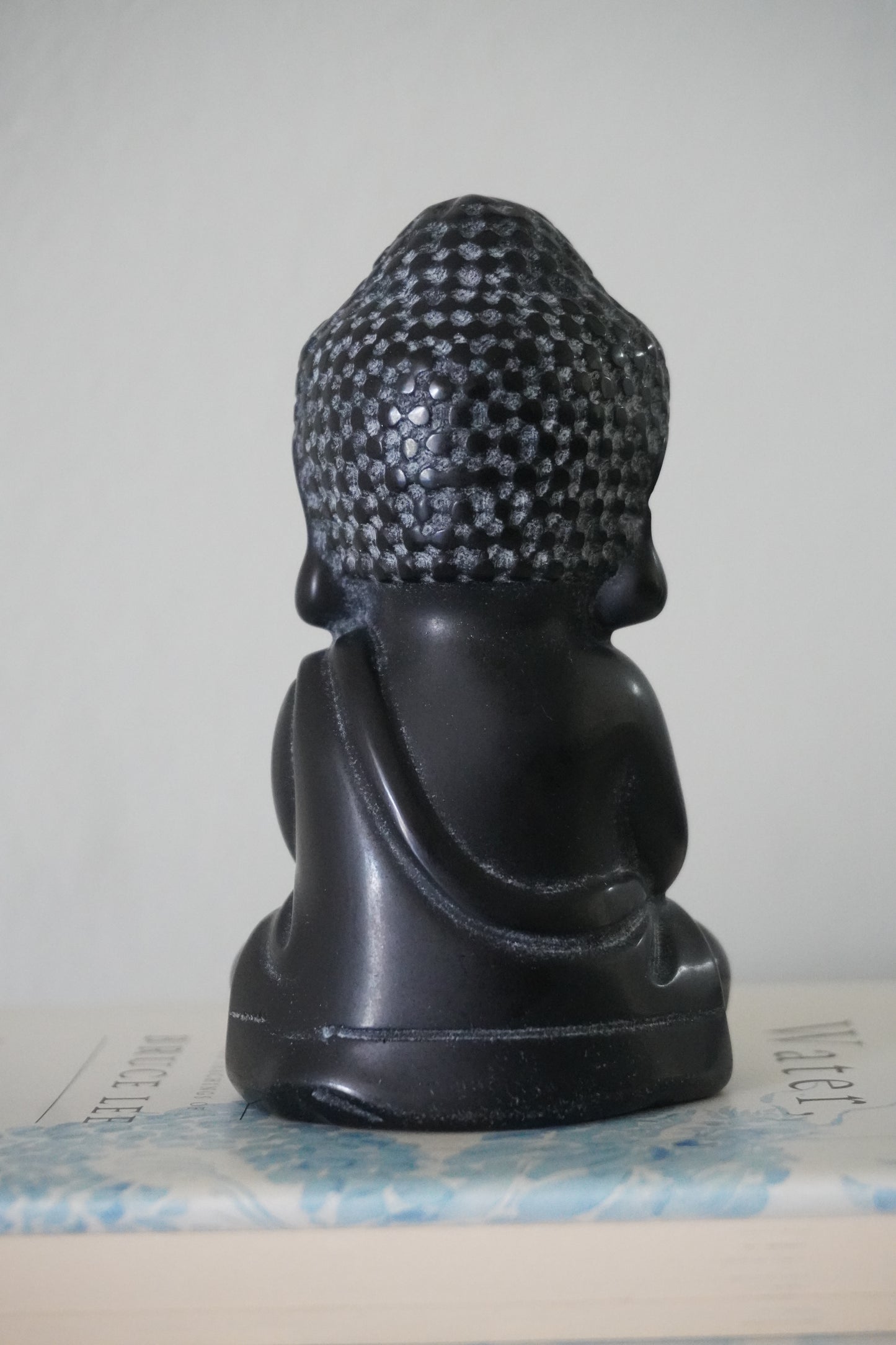 MatteZen Hand-Carved Obsidian Buddha