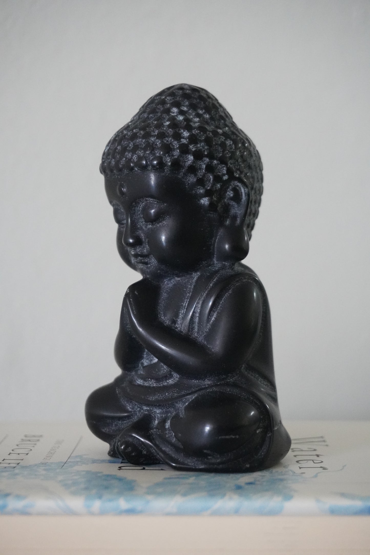 MatteZen Hand-Carved Obsidian Buddha