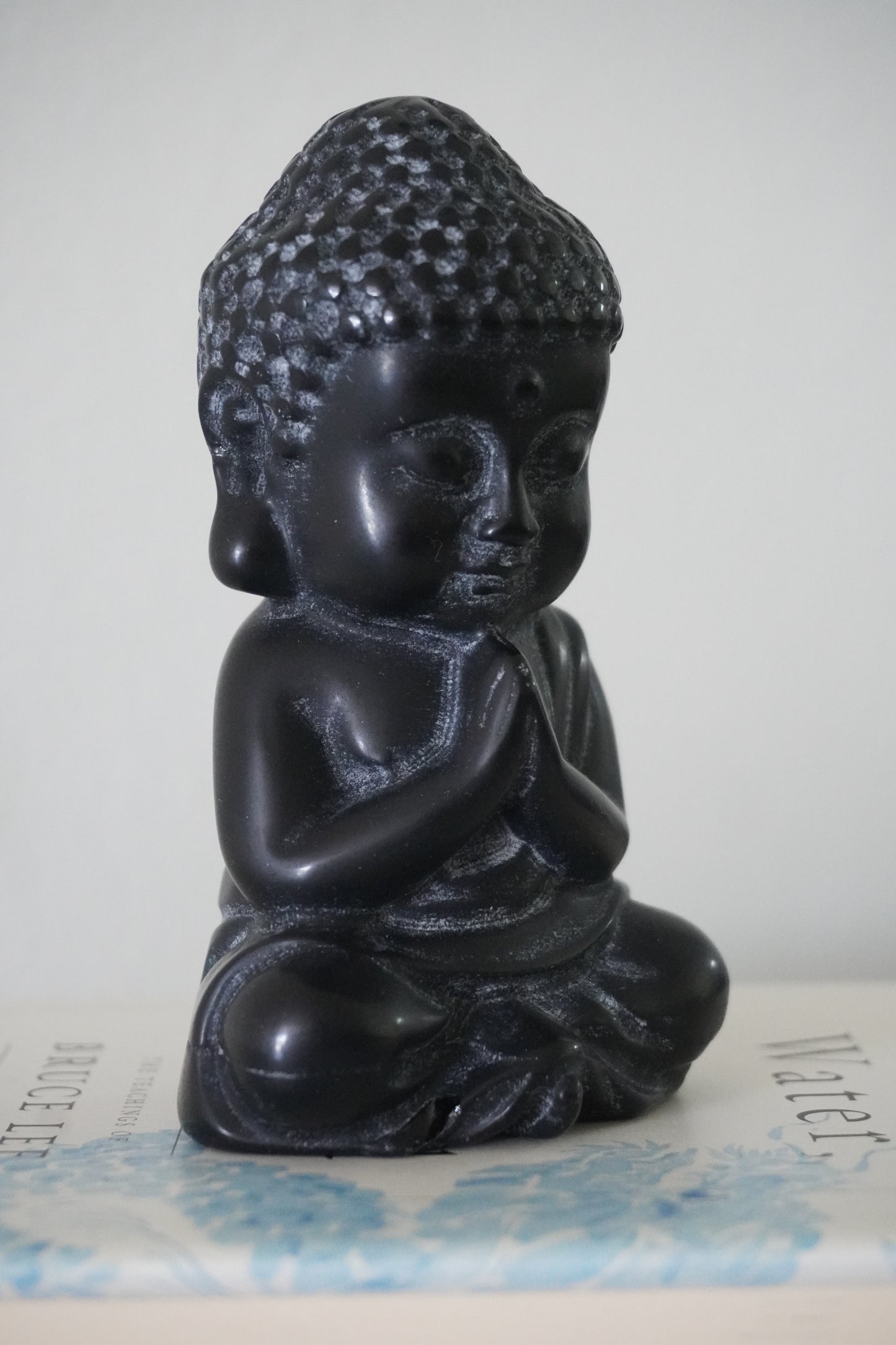 MatteZen Hand-Carved Obsidian Buddha