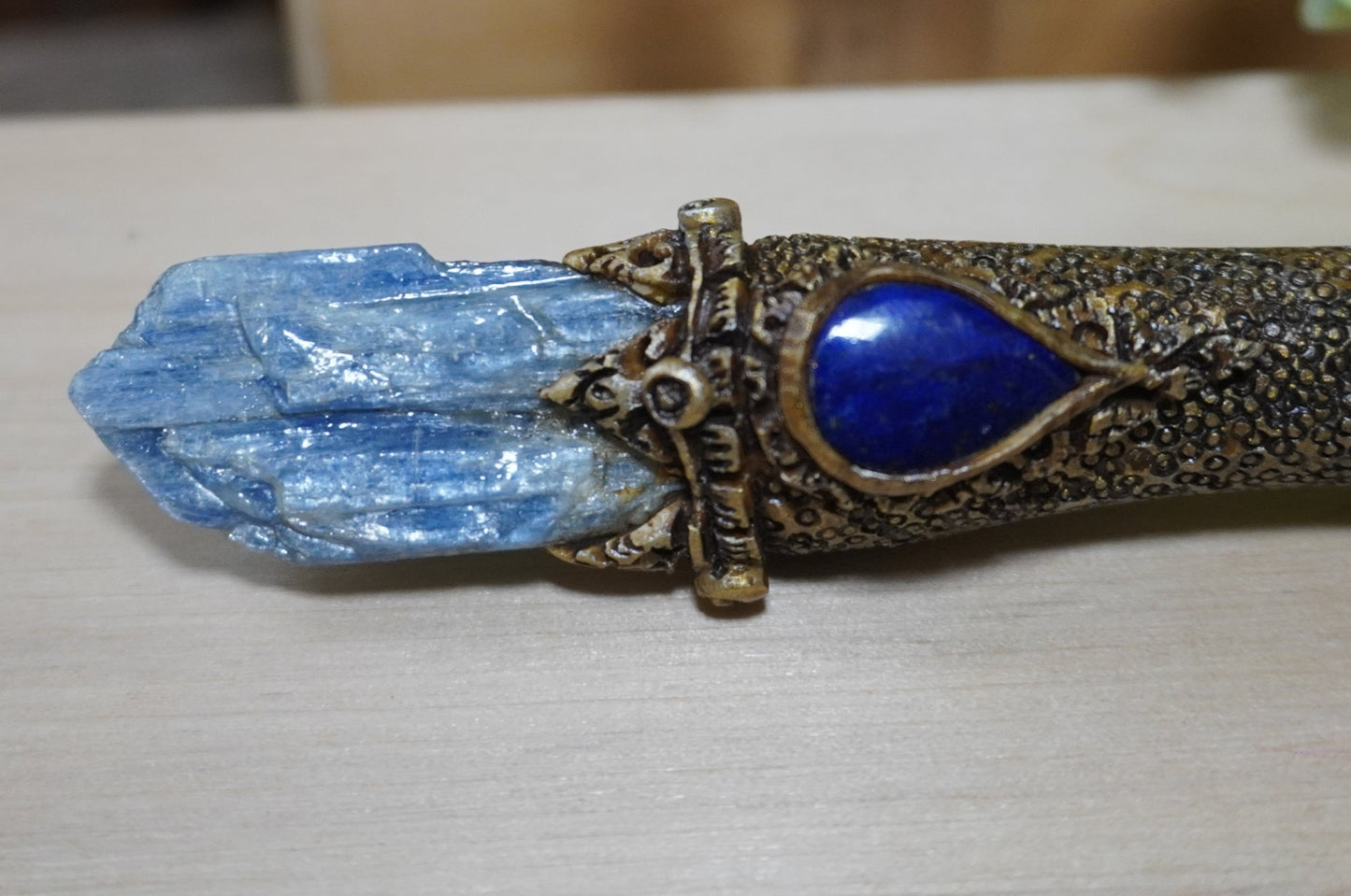 Unlocking the Power Within: Bali's Garnet, Kyanite, Turquoise, Lapis Lazuli, and Clear Quartz Wand