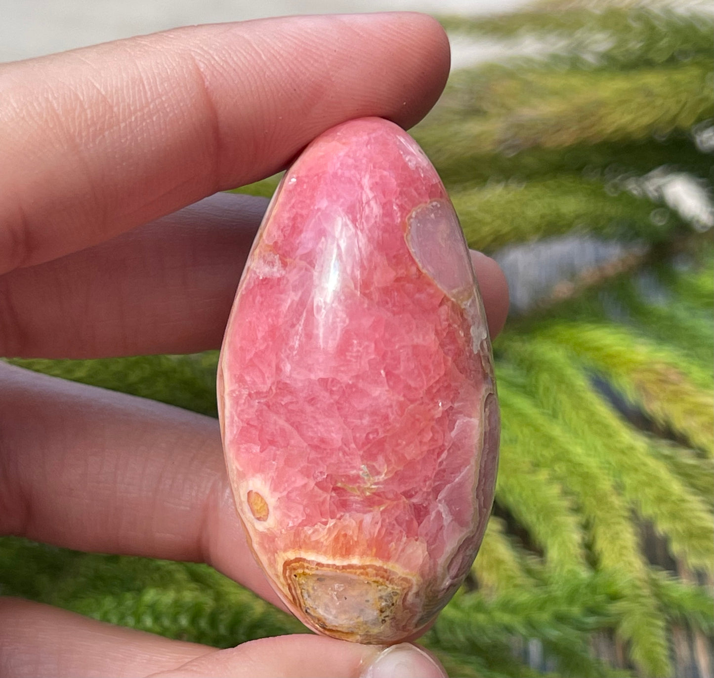 Rhodochrosite Oval: Heart Healing and Love