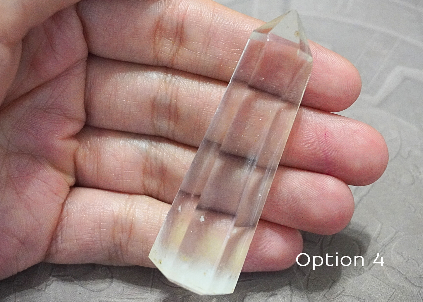 Clear Quartz Tower healing crystal for physical vitality and overall well-being.