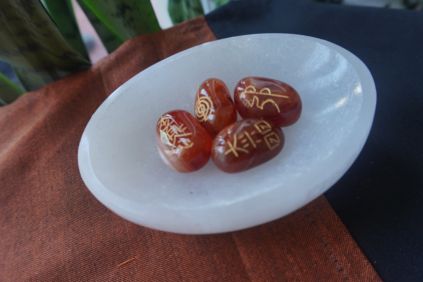 Reiki Set - Carnelian: Energy and Creativity (4 pieces)