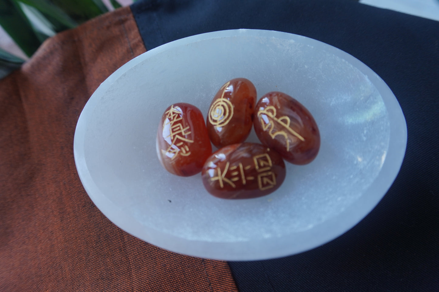 Reiki Set - Carnelian: Energy and Creativity (4 pieces)