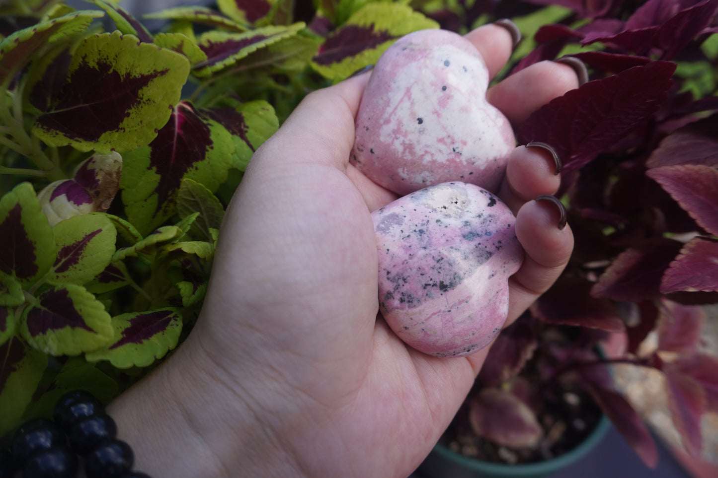 Rhodochrosite Heart: Love and Emotional Healing